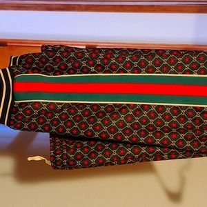 Gucci gg red star track bottoms